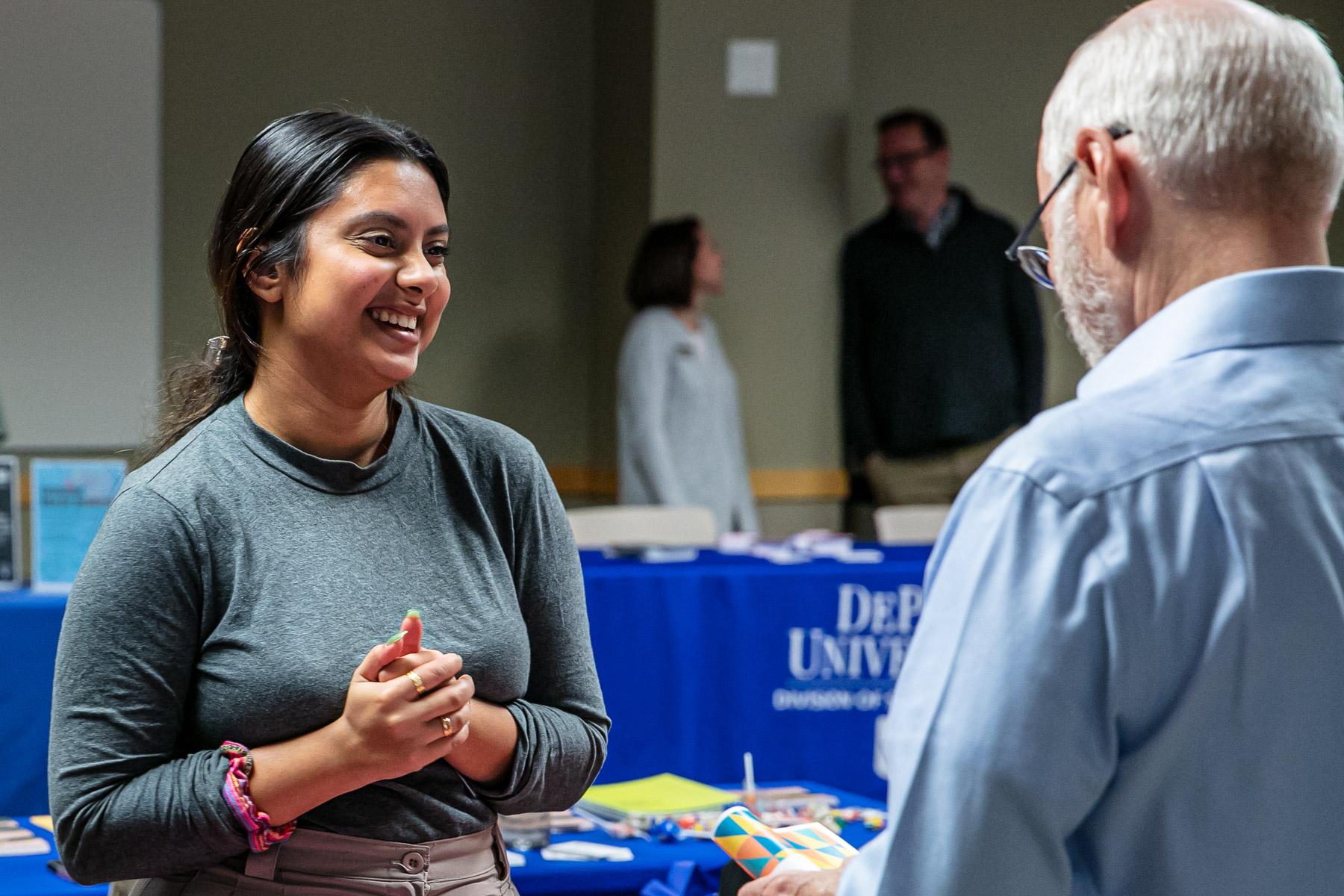 Representatives from Health Promotion and Wellness was in attendance to share information reguarding health programs beneficial for both students and faculty. (DePaul University/Randall Spriggs)